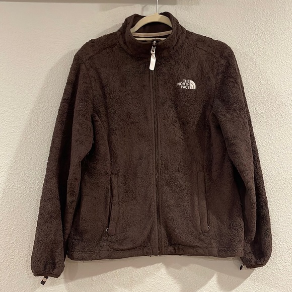 The North Face Tops - North Face full zip fleece jacket in brown, Size M